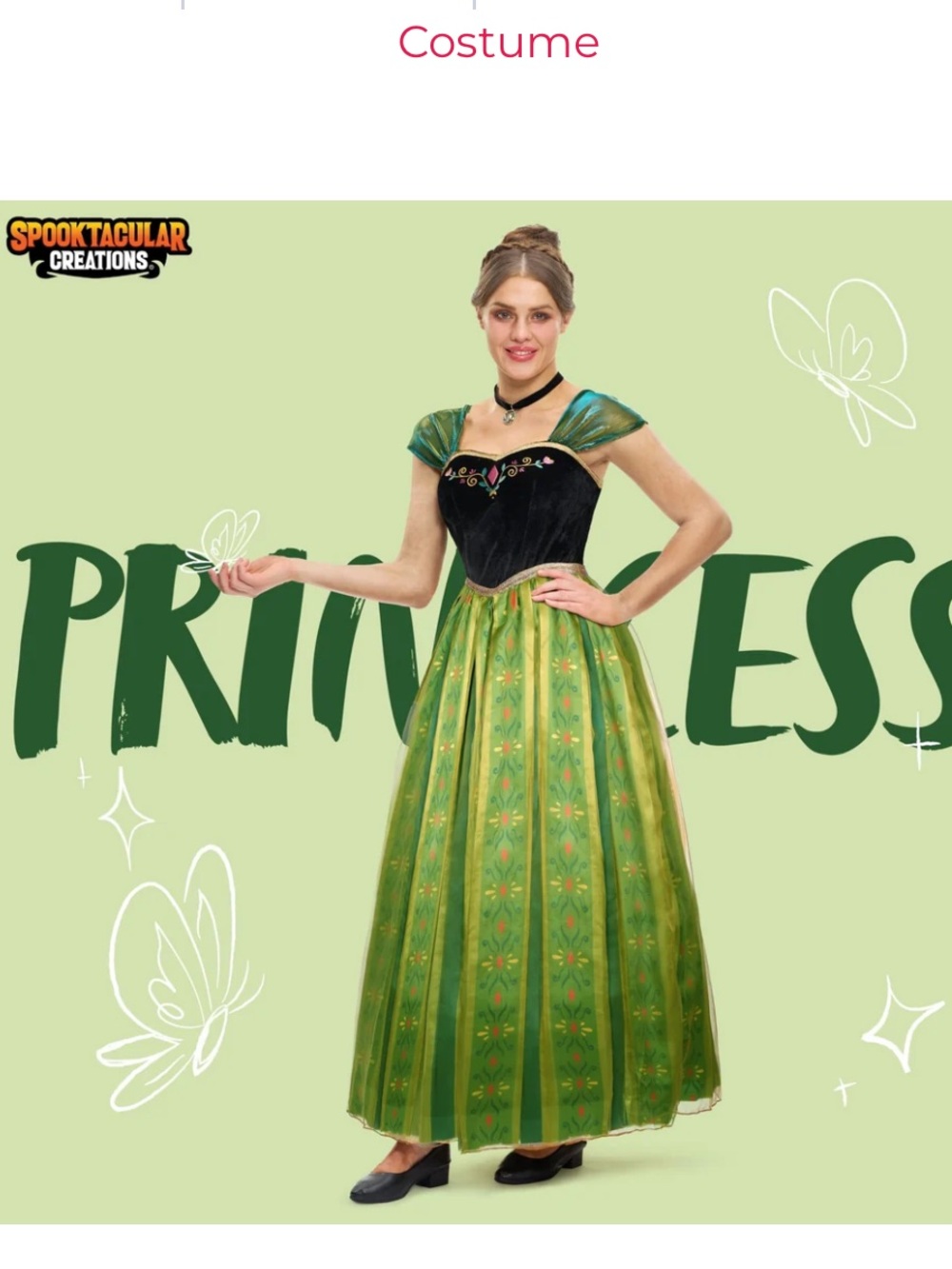 NWT Disney Princess Anna Women’s Costume (Size M)